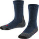 Falke tk2 anti-blaar dik wol functioneel materiaal wandelsokken kinderen blauw - maat 31-34