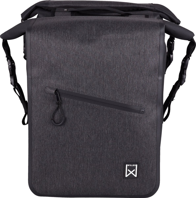 Combinazione borsa doppia Willex 100% impermeabile nera