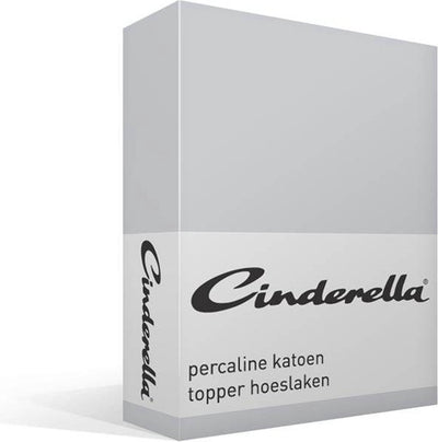 Weekend Cenerentola - lenzuolo con angoli topper (fino a 15 cm) - cotone - 200x210 cm - grigio chiaro