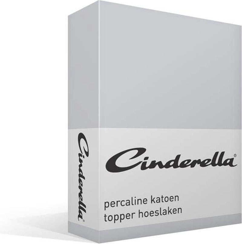 Weekend Cenerentola - lenzuolo con angoli topper (fino a 15 cm) - cotone - 200x210 cm - grigio chiaro