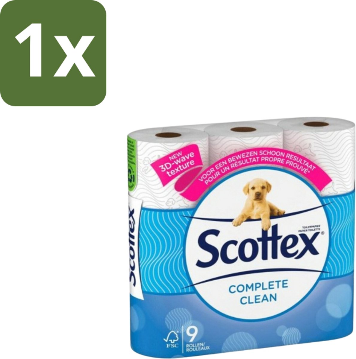 Page scotex – papel higiénico – limpieza completa 2 capas – 9 rollos – 1 pieza