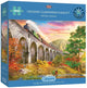 Gibsons - crossing glenfinnan viaduct (by dominic davison) - 1000 pieces 68×49cm (w×h) - jigsaw puzzle for adults