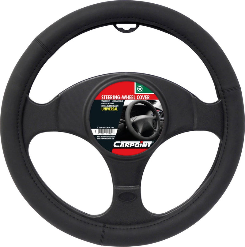 Carpoint Funda para volante negro mate - diámetro 37-39 cm - antideslizante - más agarre - comodidad - universal