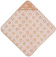 Mantella da bagno Jollein baby - jersey spugna - 75x75 cm - jacquard - fiore