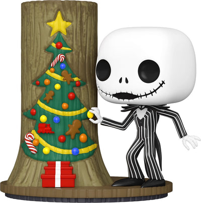 Funko la pesadilla antes de navidad - ¡pop número 30! Figura coleccionable deluxe jack con pueblo navideño de 9 cm - multicolores