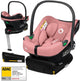 Set Lionelo Astrid i-size – seggiolino auto 40–87 cm + base isofix – testato adac – r129 i-size – memory foam – poggiatesta regolabile – protezione laterale – sedile dritto – leggero – compatibile universalmente