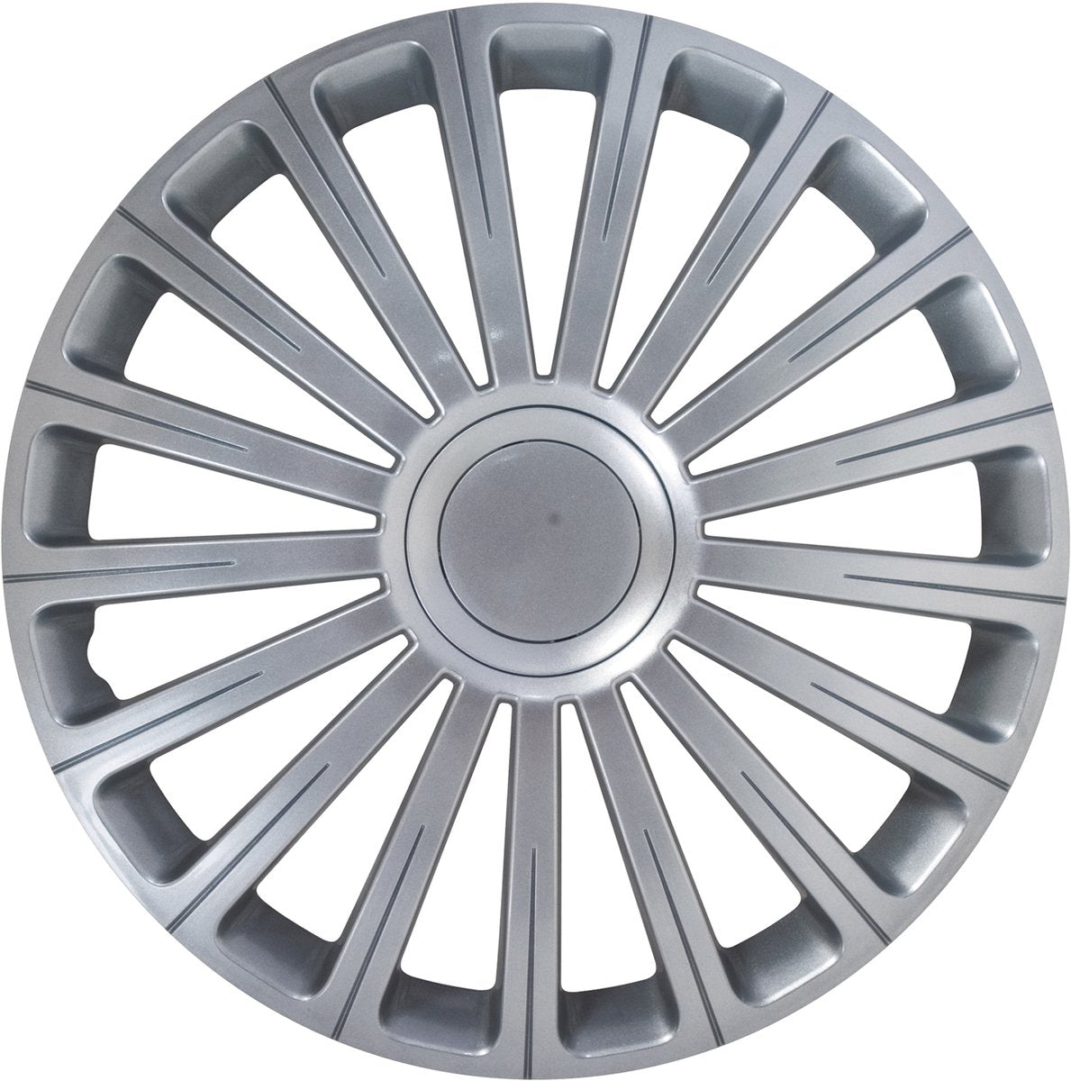 Carpoint wieldoppen radical pro 16 inch abs zilver set van 4