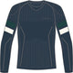 Falke maximum warm round neck sneldrogend functioneel materiaal functioneel shirt met lange mouwen heren blauw - maat xxl