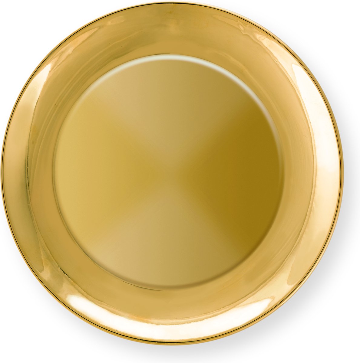 Vtwonen - basic - juego de 2 - platos de desayuno - dorado - porcelana - 20cm