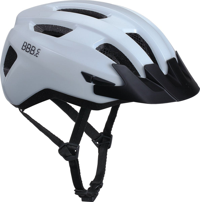 Casco bici da corsa Bbb ciclismo - medio: 52 - 58 cm - ciclismo, bici da città MTB - imbottitura lavabile - con attacco per luce posteriore - casco da bicicletta donna uomo - bianco lucido - condor 2.0 bhe-173