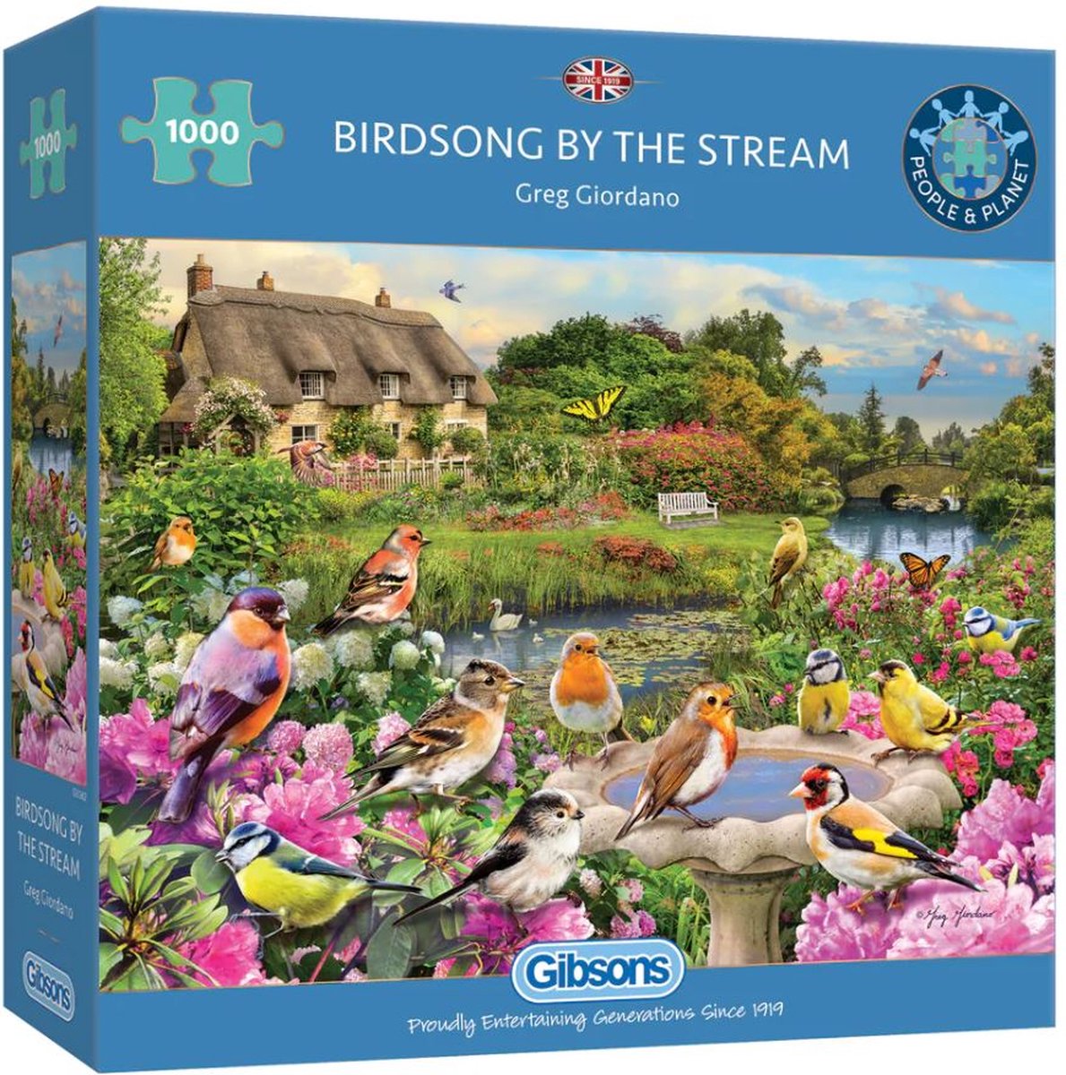 Gibsons - il canto degli uccelli vicino al ruscello (di greg giordano) - 1000 pezzi 68×49 cm (l×a) - puzzle per adulti