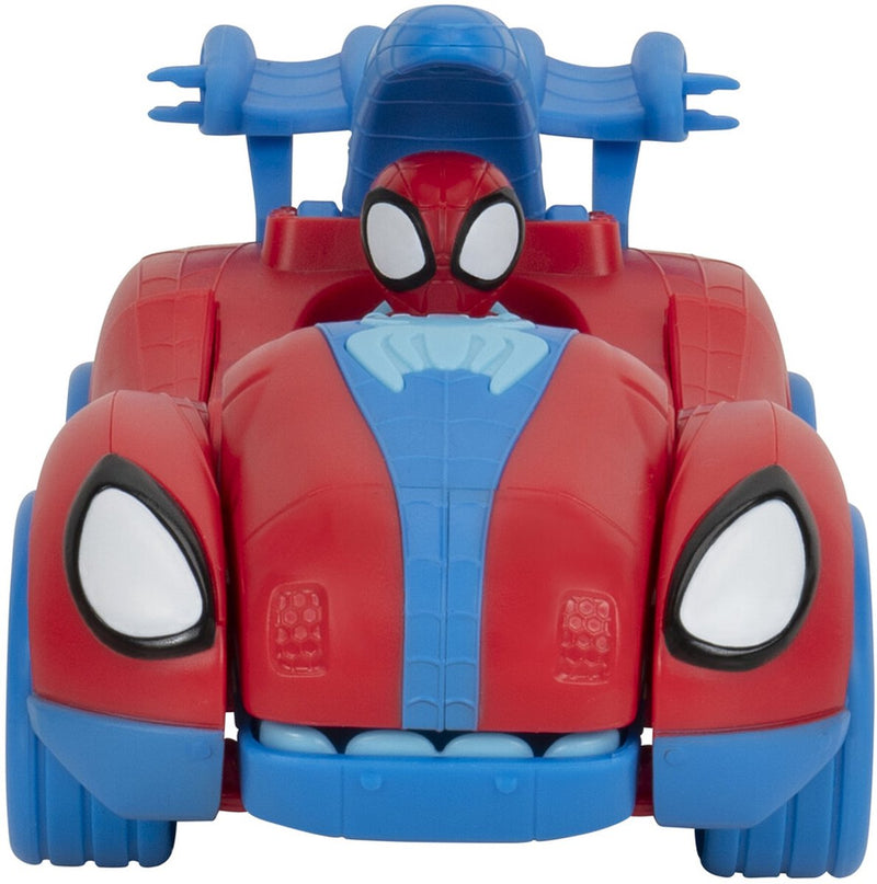 Jazwares Spidey and Amazing Friends - Veicolo da corsa Spidey-Rex
