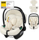 Lionelo Astrid i-size car seat – adac 5-star – 40-87 cm – rwf – memory foam – adjustable headrest (7 cm) – holmbergs belts – compatible with isofix-base stroller – i-size standard – light safe