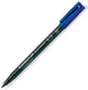 Staedtler viltstift lumocolor 317 permanent m blauw - 10 stuks