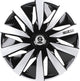 Sparco wieldoppen lazio 13 inch zwart zilver - 4 stuks