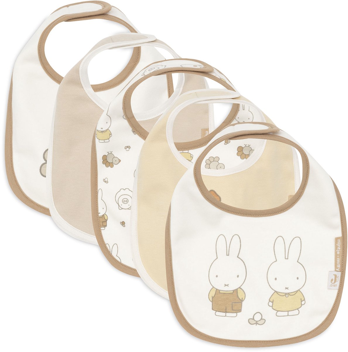 Maglia con bavaglini Jollein impermeabile - 5 pezzi - miffy family farm