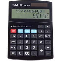 Calculadora de escritorio maul mtl 800 business pro negra