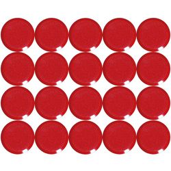 Imanes para pizarra blanca maul 6176125 rojo paquete de 20