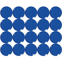 Imanes para pizarra blanca maul 6176135 azul paquete de 20