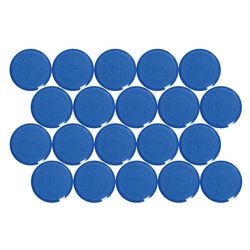 Imanes para pizarra blanca maul 6177135 azul paquete de 20