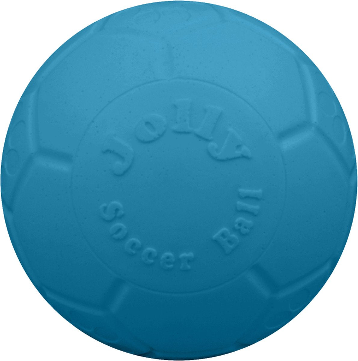 Jolly Pets Jolly Pallone da calcio – ø10 cm – Robusto giocattolo per cani – Gioco da riportare – Jollyflex Robusta plastica – Giocattolo galleggiante per cani – Azzurro