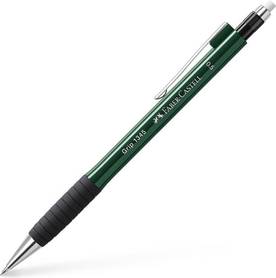 Portamine Faber-castell - impugnatura 1345 - larghezza tratto 0,5 mm - durezza b - verde - fc-134563