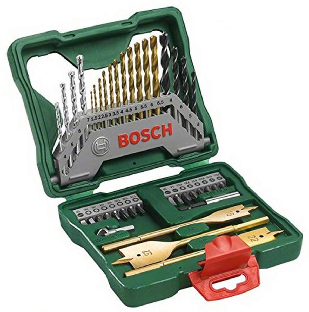 Set trapano Bosch x-line - 40 pezzi - legno, metallo e pietra