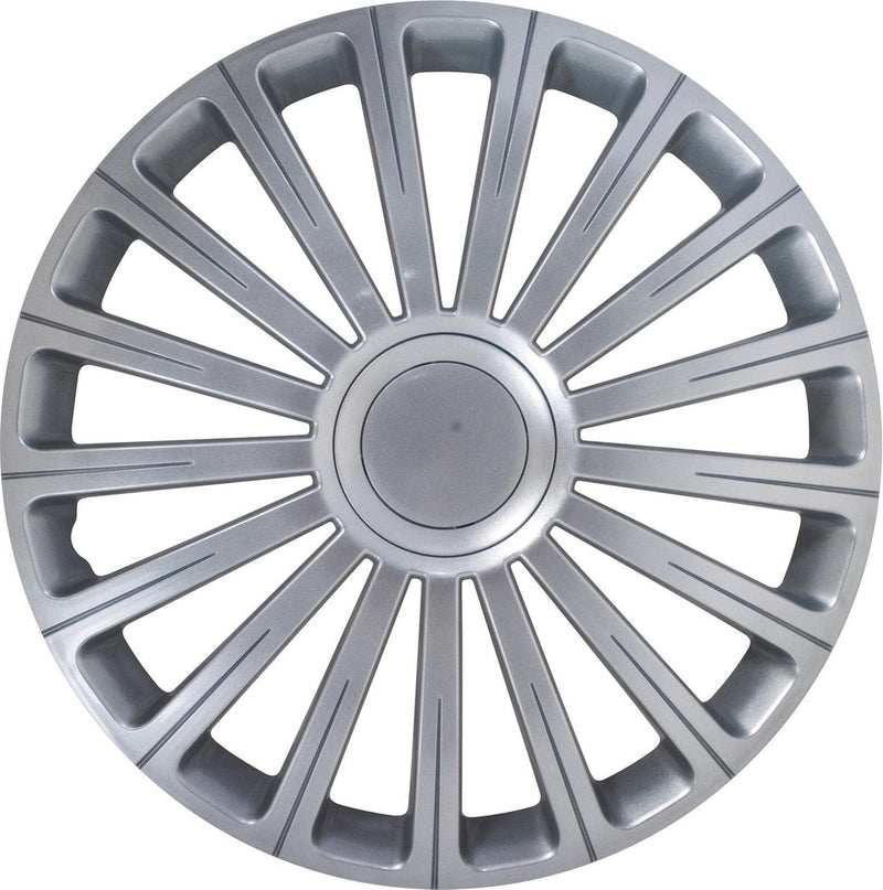 Carpoint wieldoppen radical pro 15 inch abs zilver set van 4
