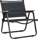 Abbey camp campingstoel opvouwbaar - laag - 54 x 54 x 60 cm - grijs