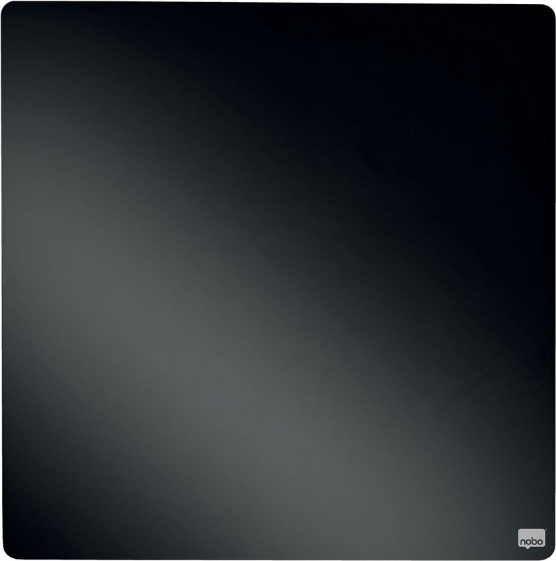 Piastrella per lavagna Nobo 36x36 cm nera magnetica | 8 pezzi