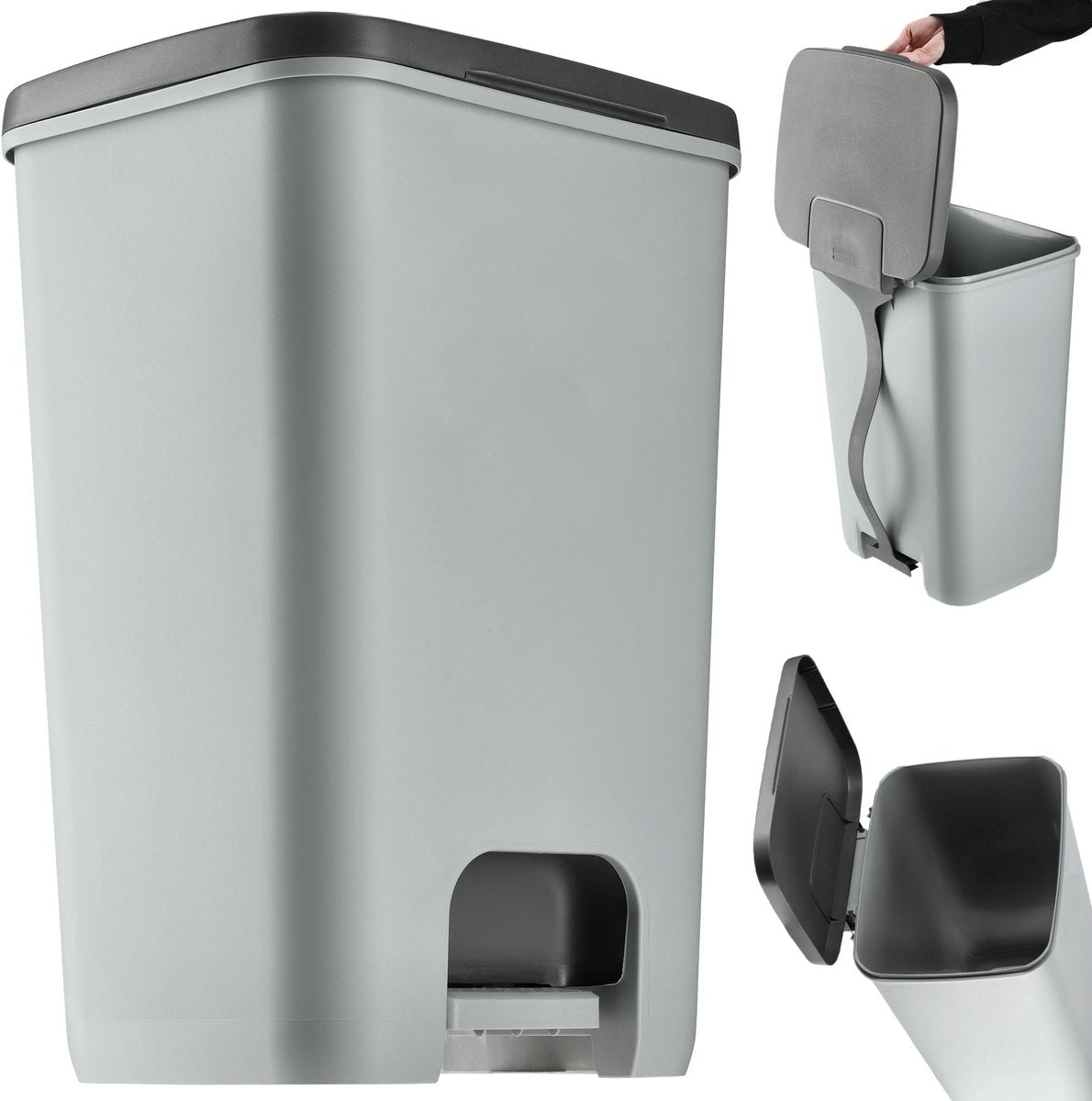 Curver Curver Pedal Bin Essentials 40 L Grigio chiaro