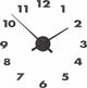 Nexttime lancette piccole – orologio da parete – 48×3 cm – alluminio – nero