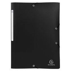 Cartella 3 lembi exacompta 55081e a4 nera