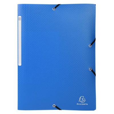 Cartella 3 lembi exacompta 55082e a4 azzurro