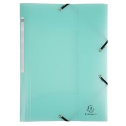 Carpeta 3 solapas exacompta 55173e a4 verde pastel