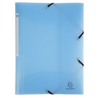 Cartella 3 lembi exacompta 55172e a4 azzurro pastello
