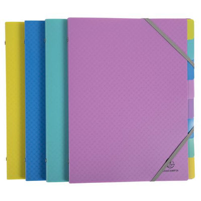 Cartella di smistamento exacompta 56190e a4 assortimento colori