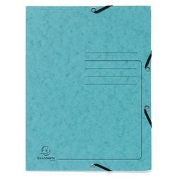 Carpeta 3 solapas exacompta 55422e a4 turquesa