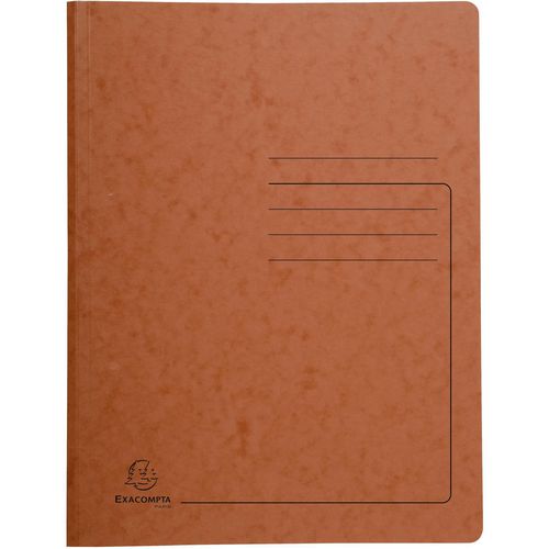 Map met veer exacompta 240238e a4 bruin