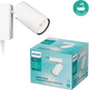 Philips Spot LED Philips Idris - faretto da soffitto - antispruzzo IP44 - bianco - 5W - lampada da bagno - un punto luce - adatto solo per spot LED
