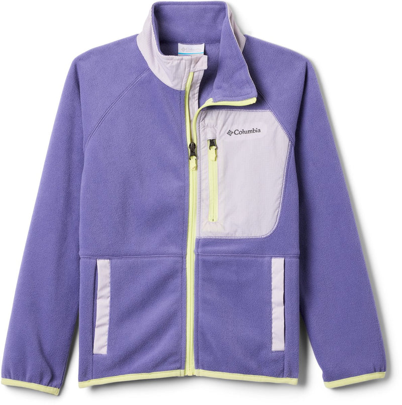 Maglione da esterno Columbia fast trek™ v con zip intera per bambini - Stormwatch, lavanda perla