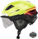 Abus casco inteligente hyp-e ace señal amarillo s 51-55cm