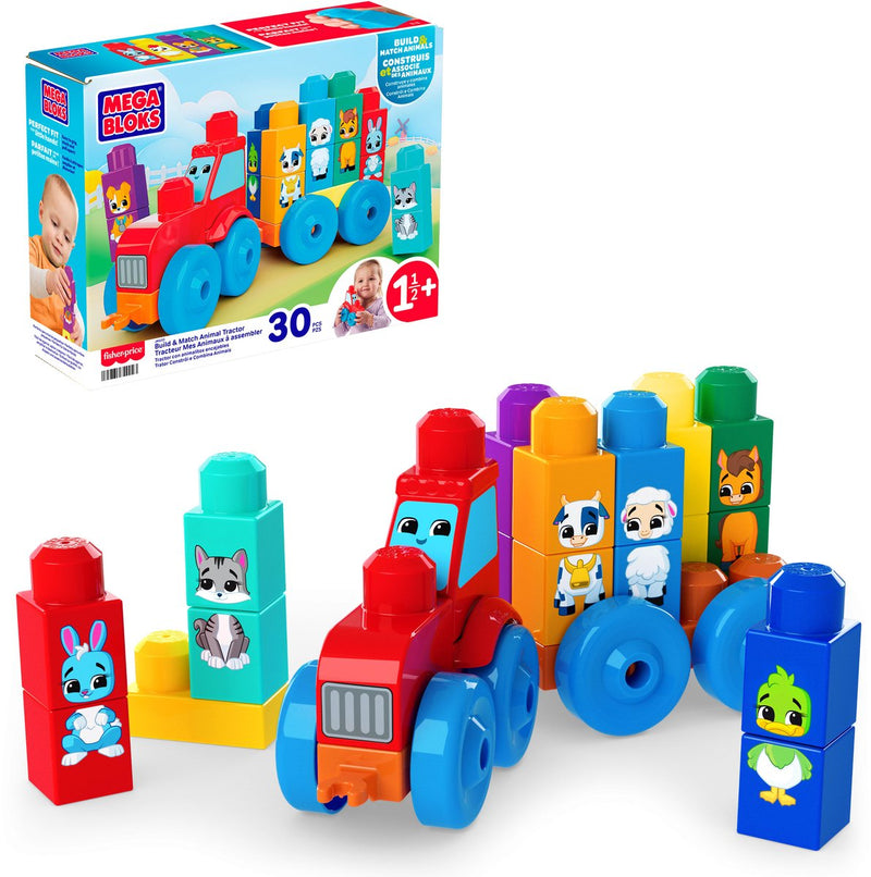 Mega Bloks Animal Tractor Juguetes de construcción coloridos