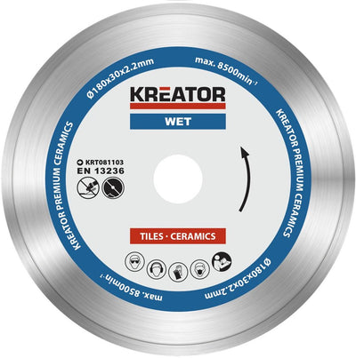 Set dischi diamantati Kreator krt081103 – ø180mm – universale