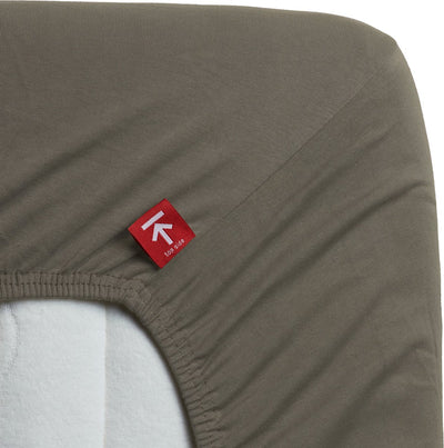 Beddinghouse - jersey elasticizzato - lenzuolo con angoli - 160x220 cm - grigio caldo - qualità premium