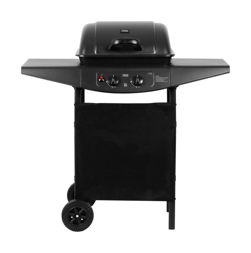 Teesa tsa0080 - barbecue a gas bbq 2000 con due fuochi e base