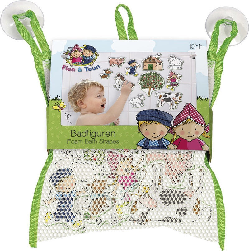 Bambolino fien teun giocattoli da bagno personaggi da bagno, giocattoli educativi in rete portaoggetti - giocattoli per bambini piccoli - giocattoli - da 1 anno