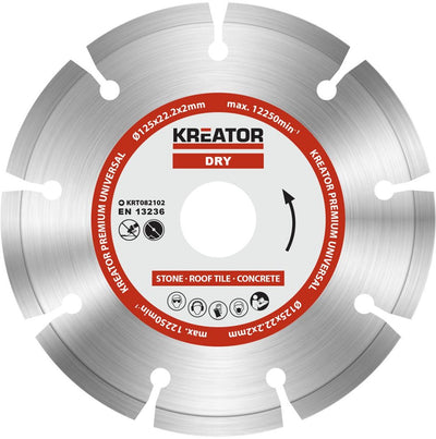 Kreator krt082102 disco diamantato d125 premium