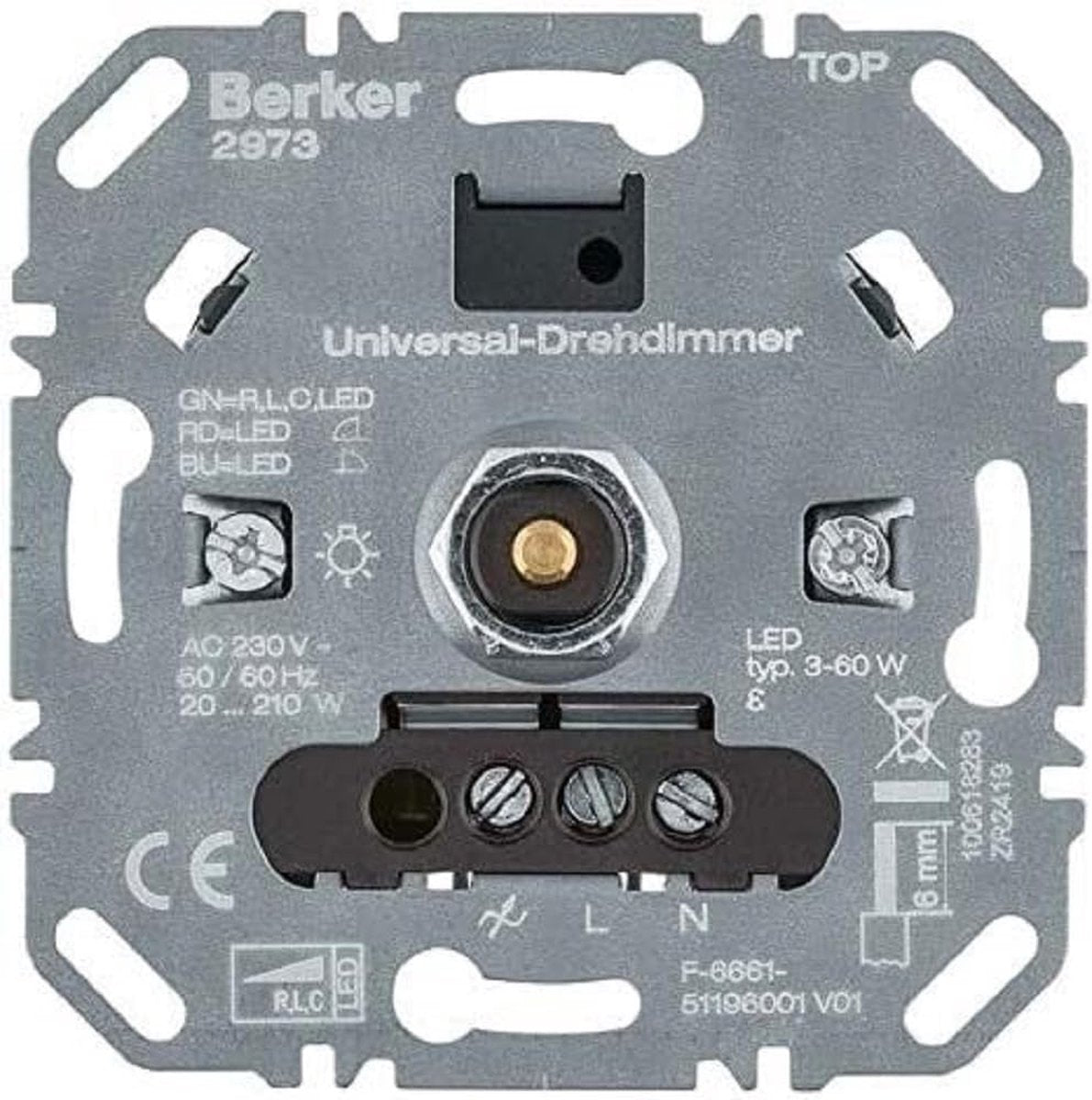 Hager berker dimmer - 2973 - e2qqs