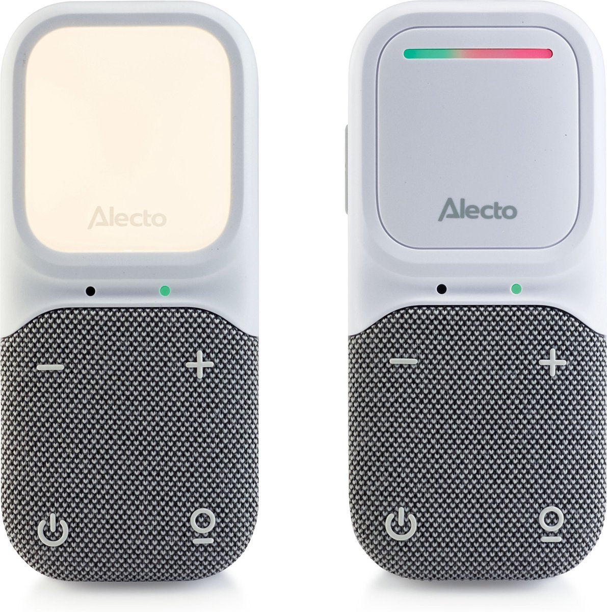 Vigilabebés Alecto - vigilabebés con audio - full eco dect - luz nocturna - tiempo de espera prolongado - dbx135 - blanco gris